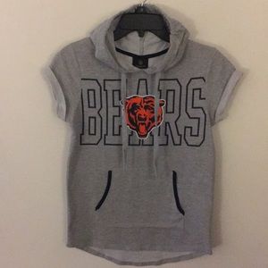 Chicago Bears sleeveless hooded shirt